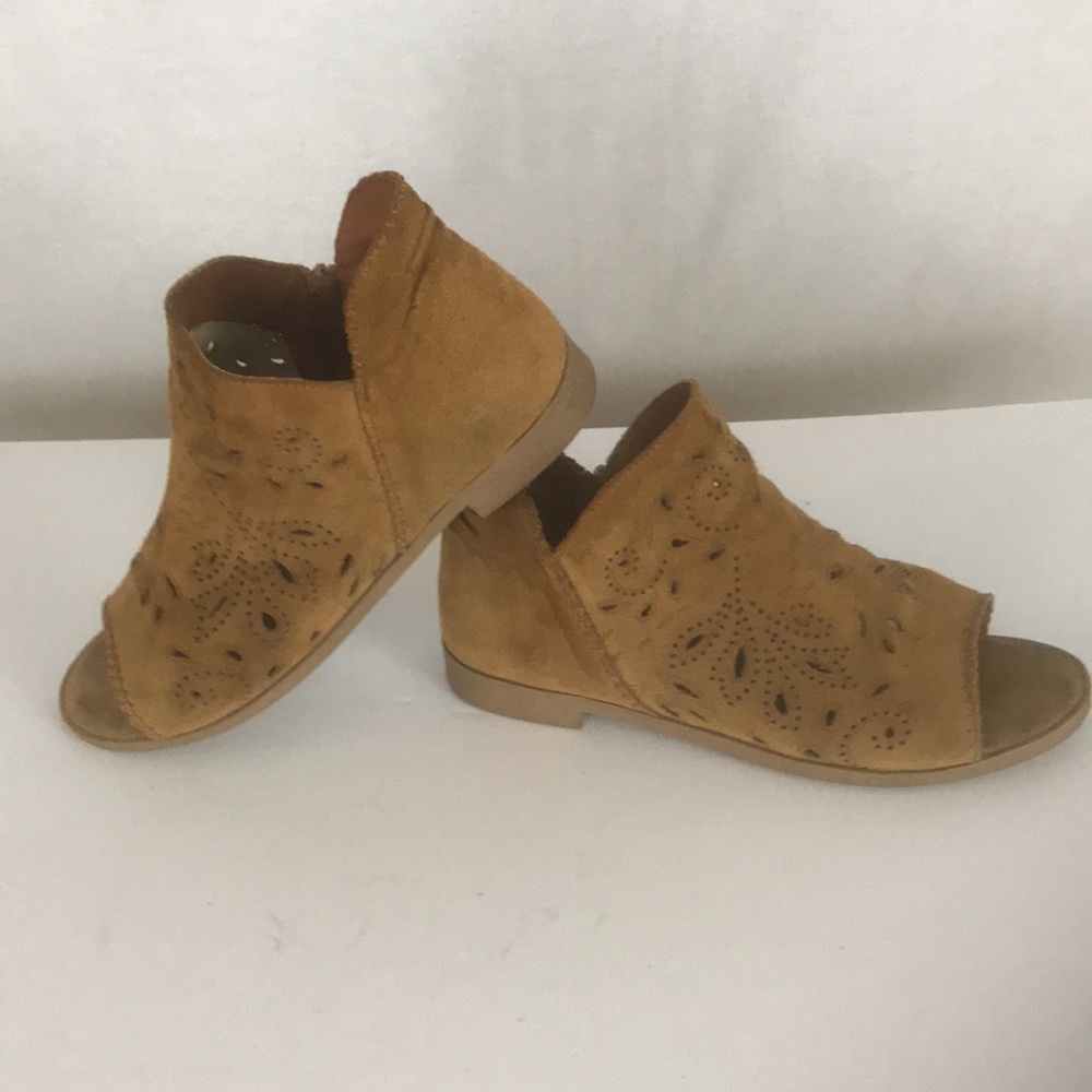 Cool by Coolway Suede Open-toe Ankle Boot Size 42